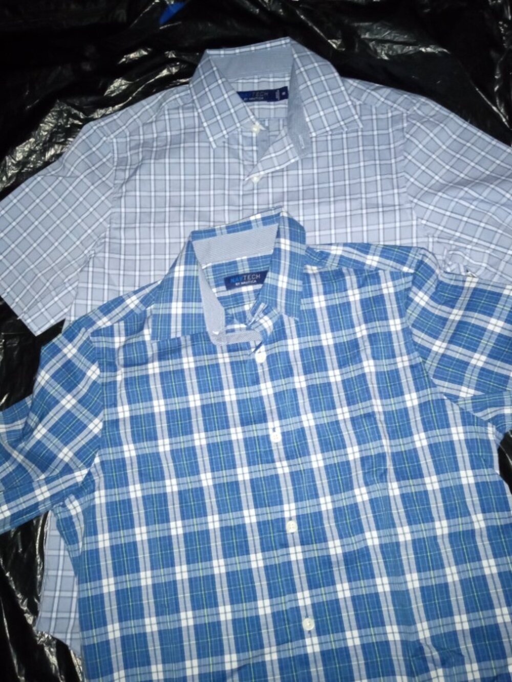 Nautica NavTech 2pk Mens XS Button Up Short Sleeve Shirt